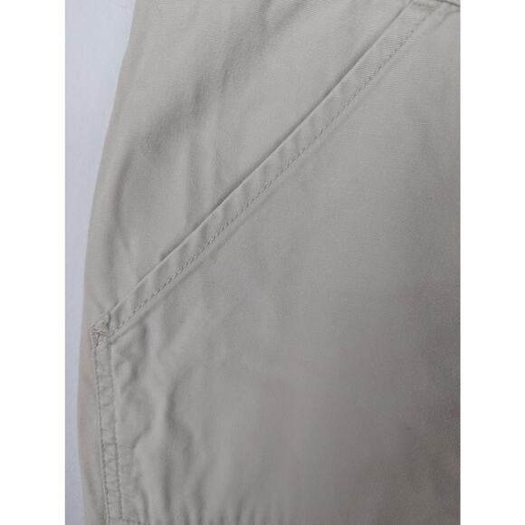 Woolrich wmns crop pants sz15 waist 36" ins 21.5" rise 12" Stone/beige cotton - Picture 6 of 7